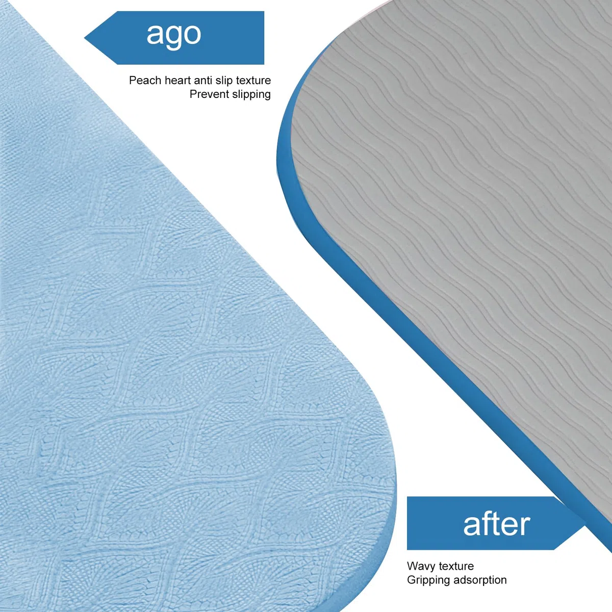 Tapis de Yoga 183x61cm, Yoga d'exercice Tapis de Sol Rembourré, Tapis de Gymnastique, Rangement Pliable, Tapis Yoga pour Tapis de Course, Cycles, Rameurs, Crosstrainers et Autres