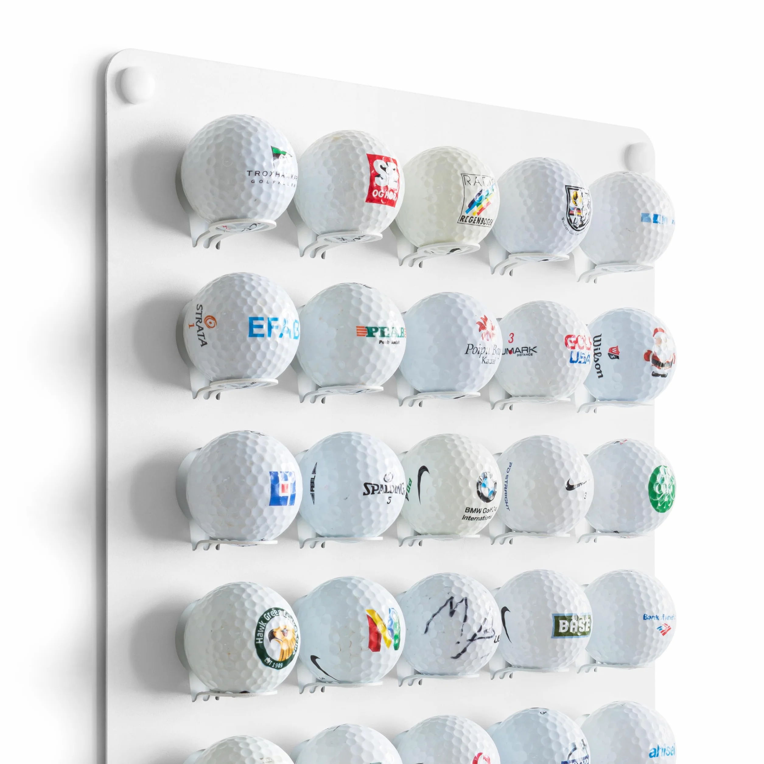 Présentoir pour balles de golf, support, étagère, organisateur, affichage, accessoire, meuble, vitrine murale pour balles de golf, cadeau pour amis.