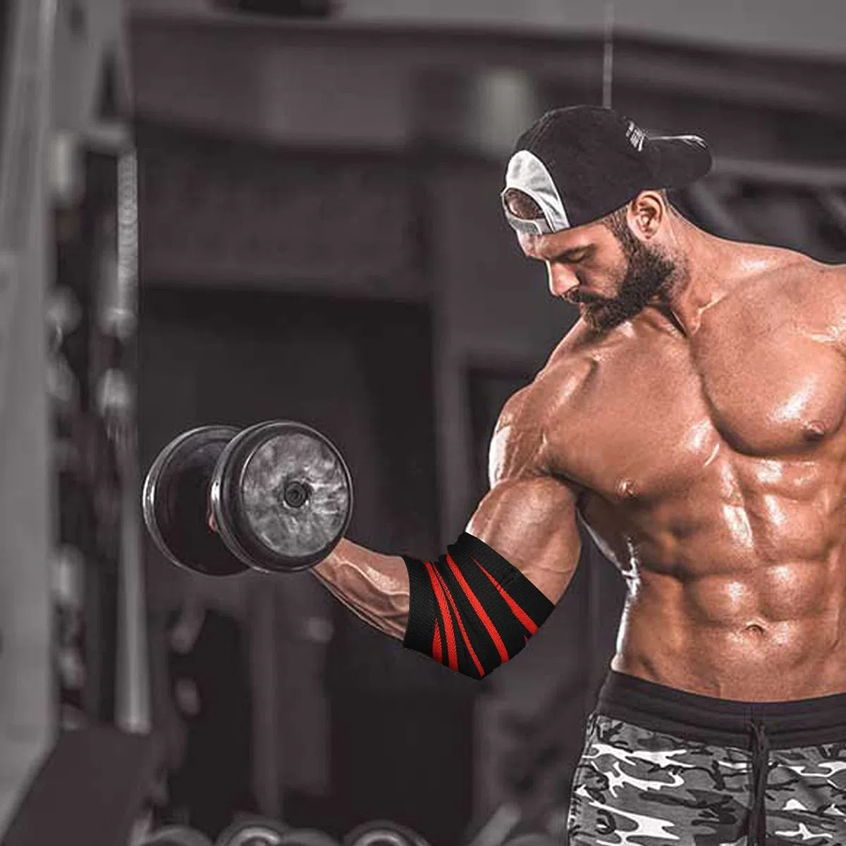 Paire de coudières pour haltérophilie et entraînement - Coudières résistantes pour entraînement - Protection de coude pour la gym, le bodybuilding, le cross training