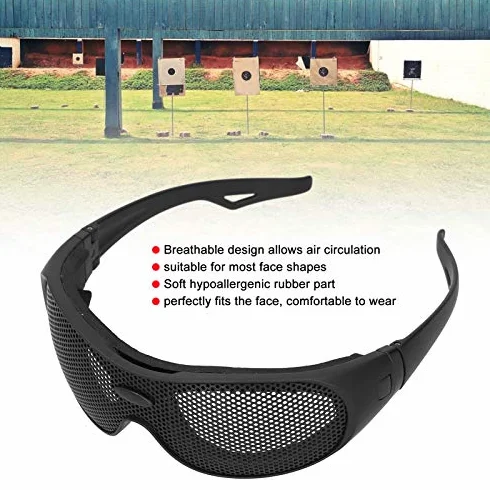 lyrlody Airsoft Lunettes, Lunettes de Protection en Maille pour Airsoft Lunettes Tactiques Airsoft Lunettes de Sécurité Tactiques pour le Jeu de Tir CS Tactique