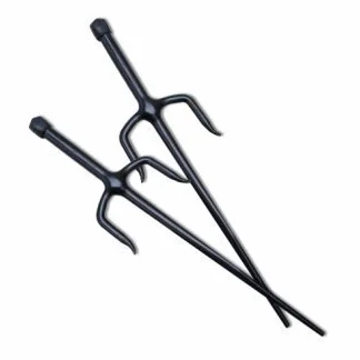 Playwell Martial Arts Caoutchouc Adultes Entraînement Sais (Sai) 19.5"