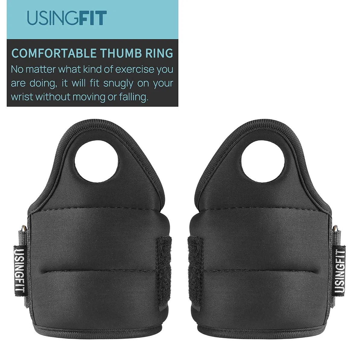 USINGFIT Poids Poignets Leste Poignet Gants Lestés 2 * 0.5kg / 2 * 1kg Bracelet Poids Musculation Wrist Weights