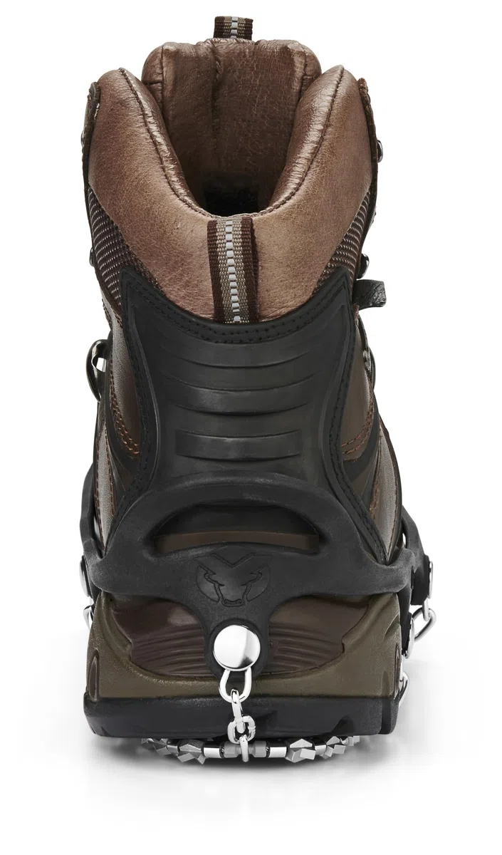 YAKTRAX Diamond Crampons de randonnée à Traction Ultra-Robuste, maillons soudés TIG durables, assurant la Traction sur la Glace et la Neige, Noir
