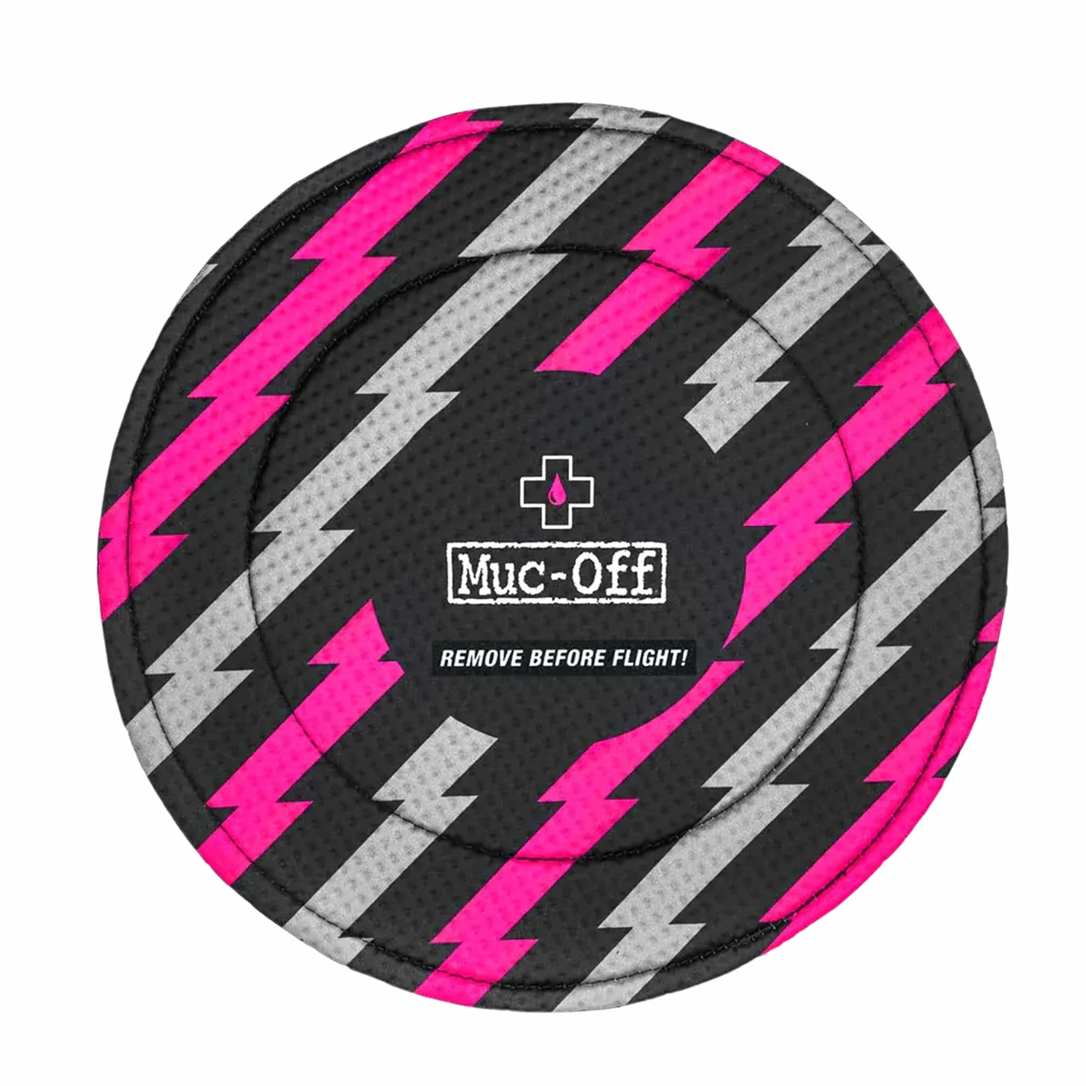 Muc-Off Housses Frein à Disque Motifs Éclairs, Lot de 2 - Protections pour Frein à Disque de Vélo en Néoprène Lavable - Protège des Projections et des Dégâts en Déplacement