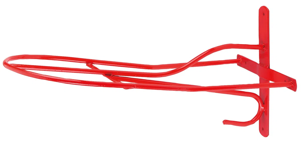 KERBL Support de Selle Anglaise pour Élevage/Agriculture Urbaine Noir Rouge