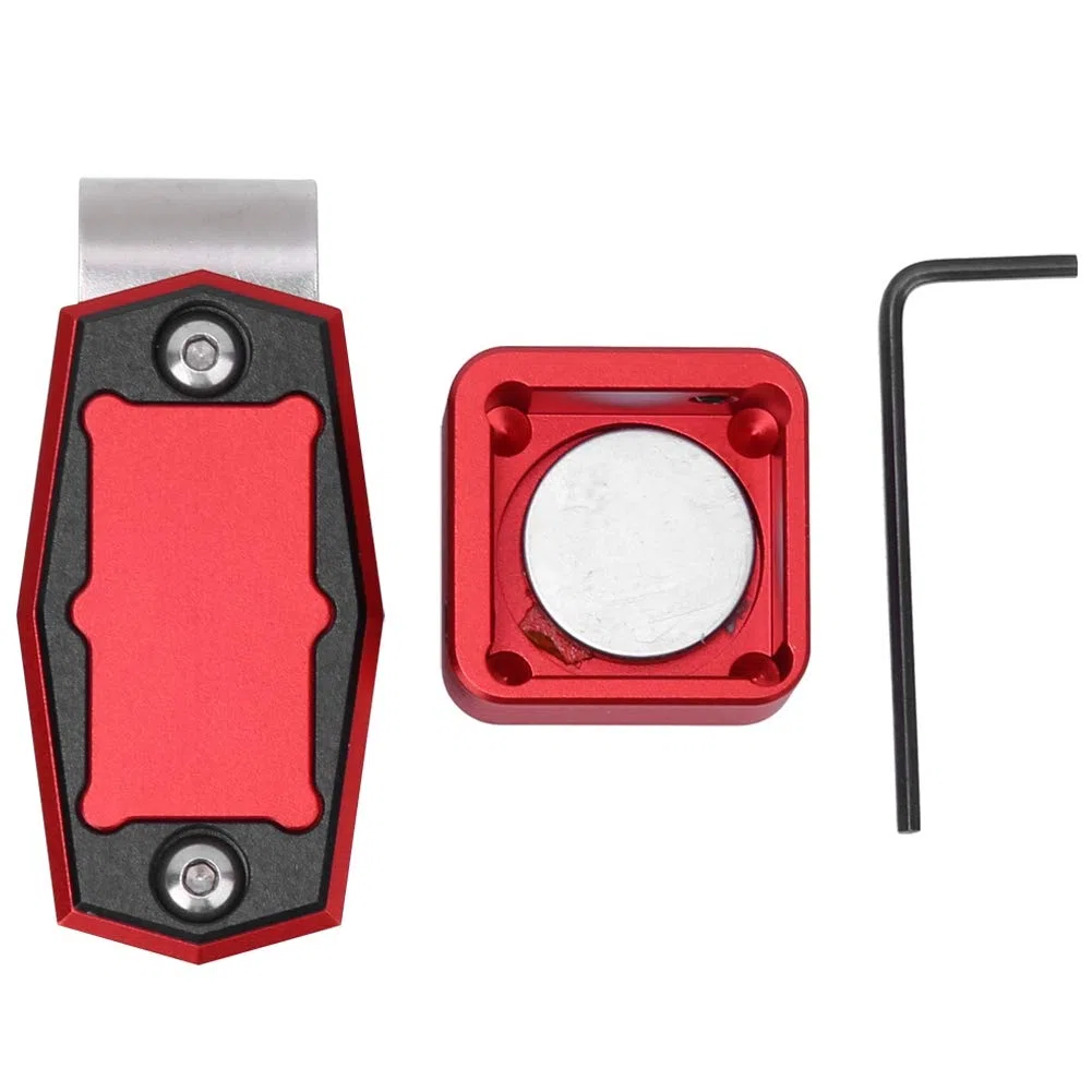 VGEBY Porte-Craie avec Clip Magnétique, Mini étui à Craie de Billard Magnétique Portable avec Accessoires de Billard de Billard à Clip Fixe