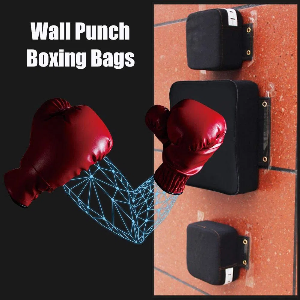 A sixx Sac de Frappe Mural, Boxing Fighter Fitness Sac de Frappe Mural Sac de Frappe Mural Coussin Souple pour Cible d'entraînement Square Focus