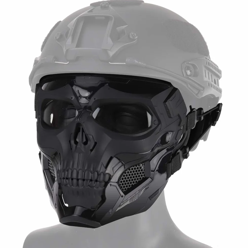 Halloween CR?ne Masques Airsoft Complet Visage De Protection Masques CS Guerre Jeu BB Gun Squelette Masques Parti Cosplay Masque Film Props