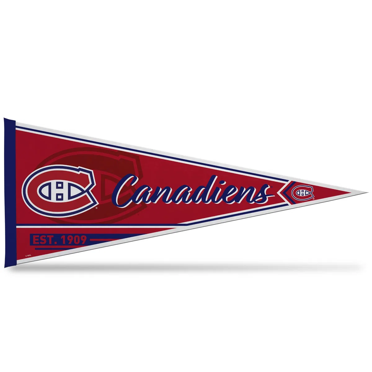 Rico Industries Fanion mural classique en feutre de la LNH Hockey Canadiens de Montréal 30,5 x 76,2 cm – Idéal pour la maison/la chambre à coucher/la décoration de grotte d'homme