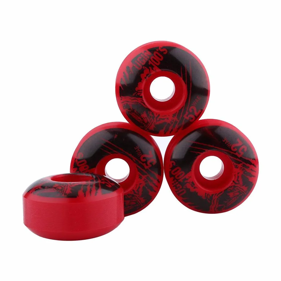 Alomejor Roues durables de Planche à roulettes de Longboard de croiseur d'unité Centrale d'unité Centrale de 52mm x de 30mm 4 pcs/Ensemble