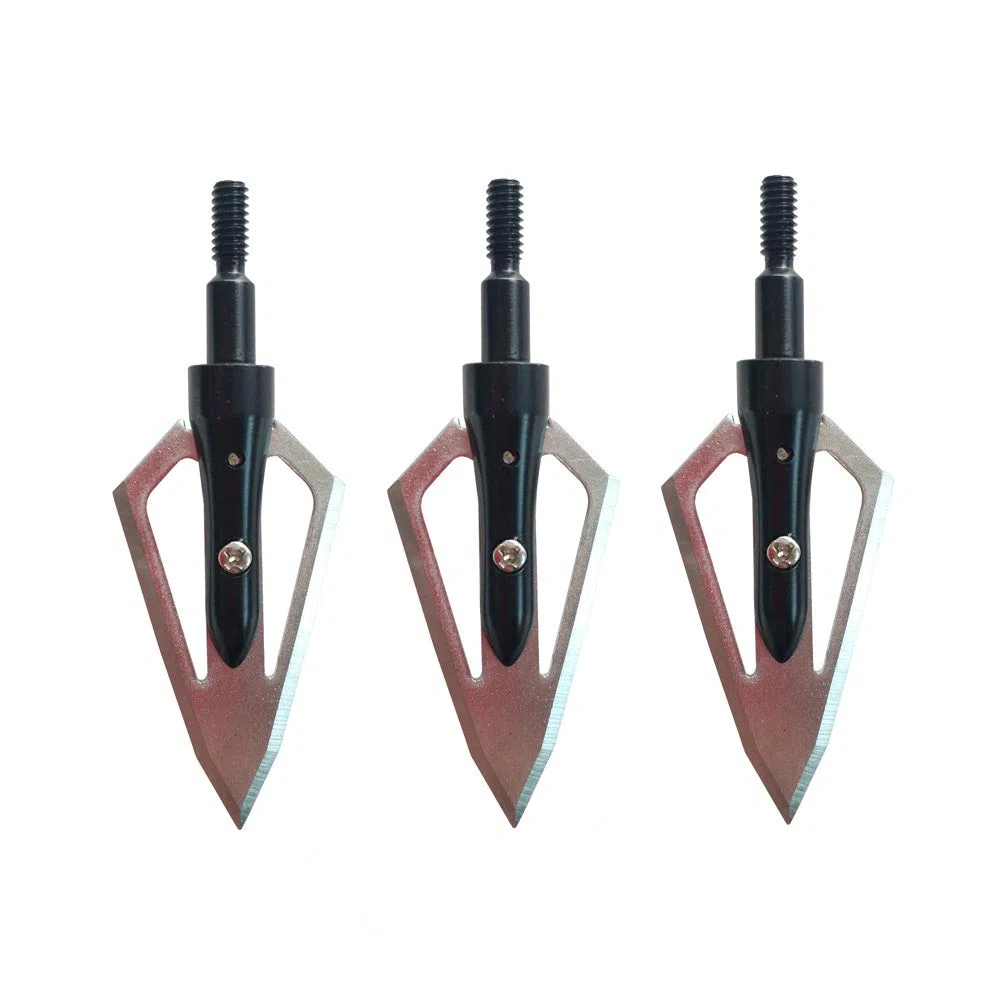 SHARROW 12pcs Pointe de Flèche 2 Lames 100Grains Têtes de Flèche à Lame avec Broadheads Box pour Flèches d'arbalète et de Carbone