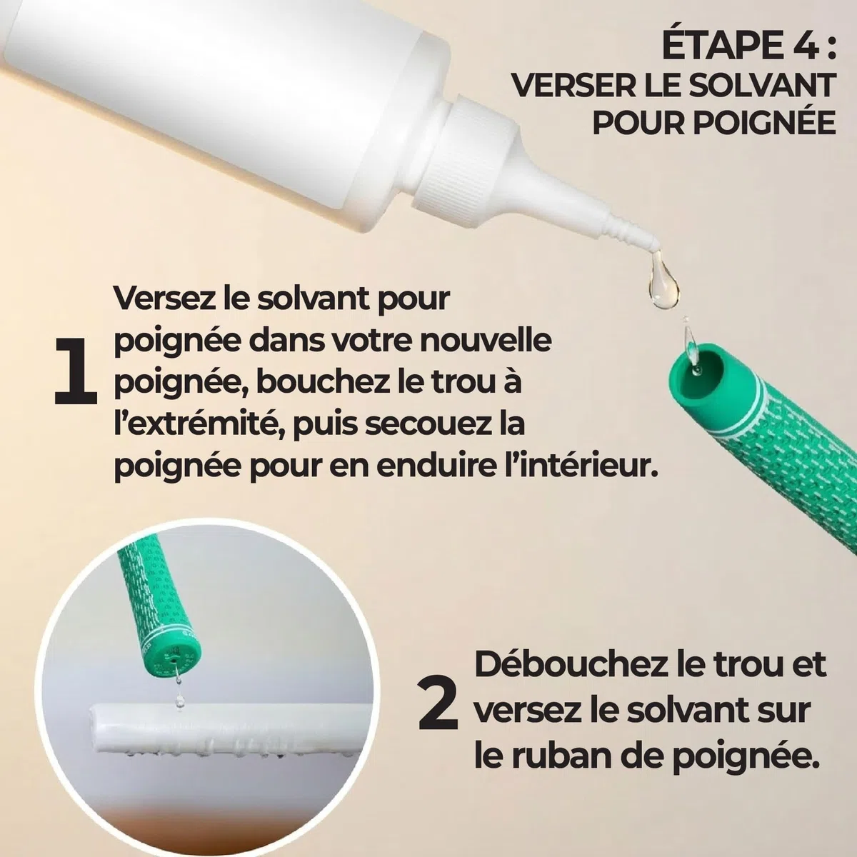 Wedge Guys Kit de grip pour clubs de golf – Qualité professionnelle – Au choix - une lame de crochet, 15 ou 30 bandes adhésives, un solvant de préhension de 15 ou 227 g et un étau en caoutchouc