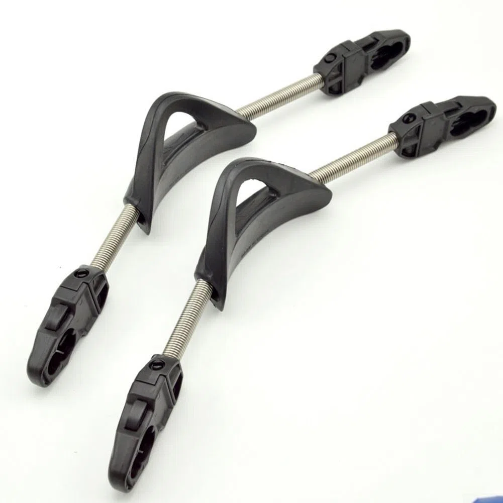Zoegneer Lot de 2 ailettes à ressort en acier inoxydable pour plongée (S, bleu)
