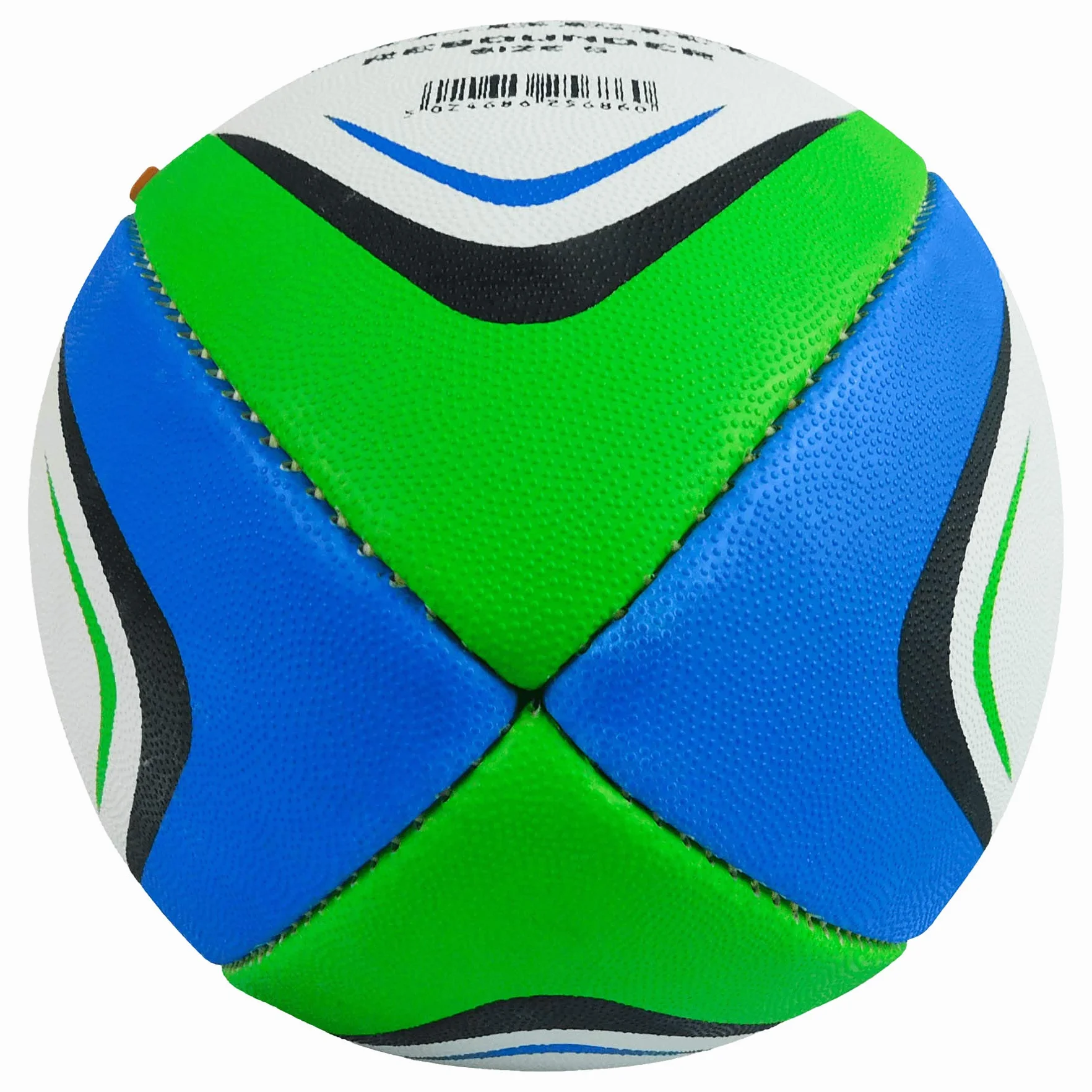 rebond Match Poids d'entraînement Ballon de rugby – Blanc/Vert/Bleu