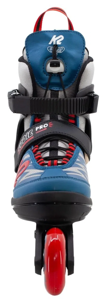 K2 Eddie Pro 30M0700 Patins à roulettes en Ligne, pour garçon, Gris, Bleu