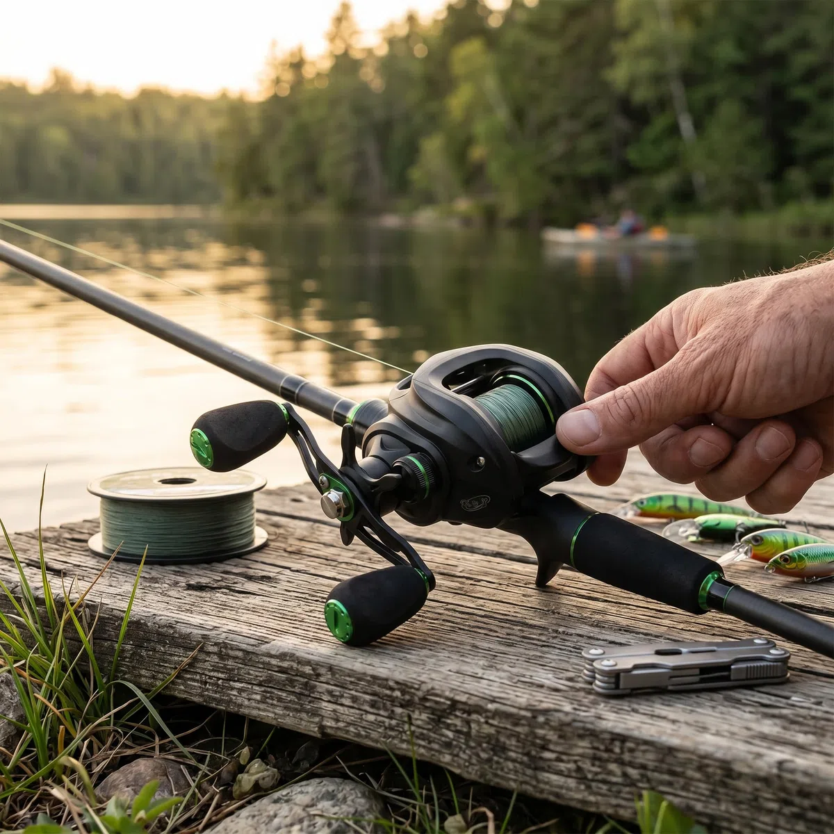 Keenso 1 pièces Moulinet de pêche, pêche EVA Main Gauche Droite HL métal Baitcasting Accessoire pêche(Left Hand Wheel) Roues et Outils d'entretien la