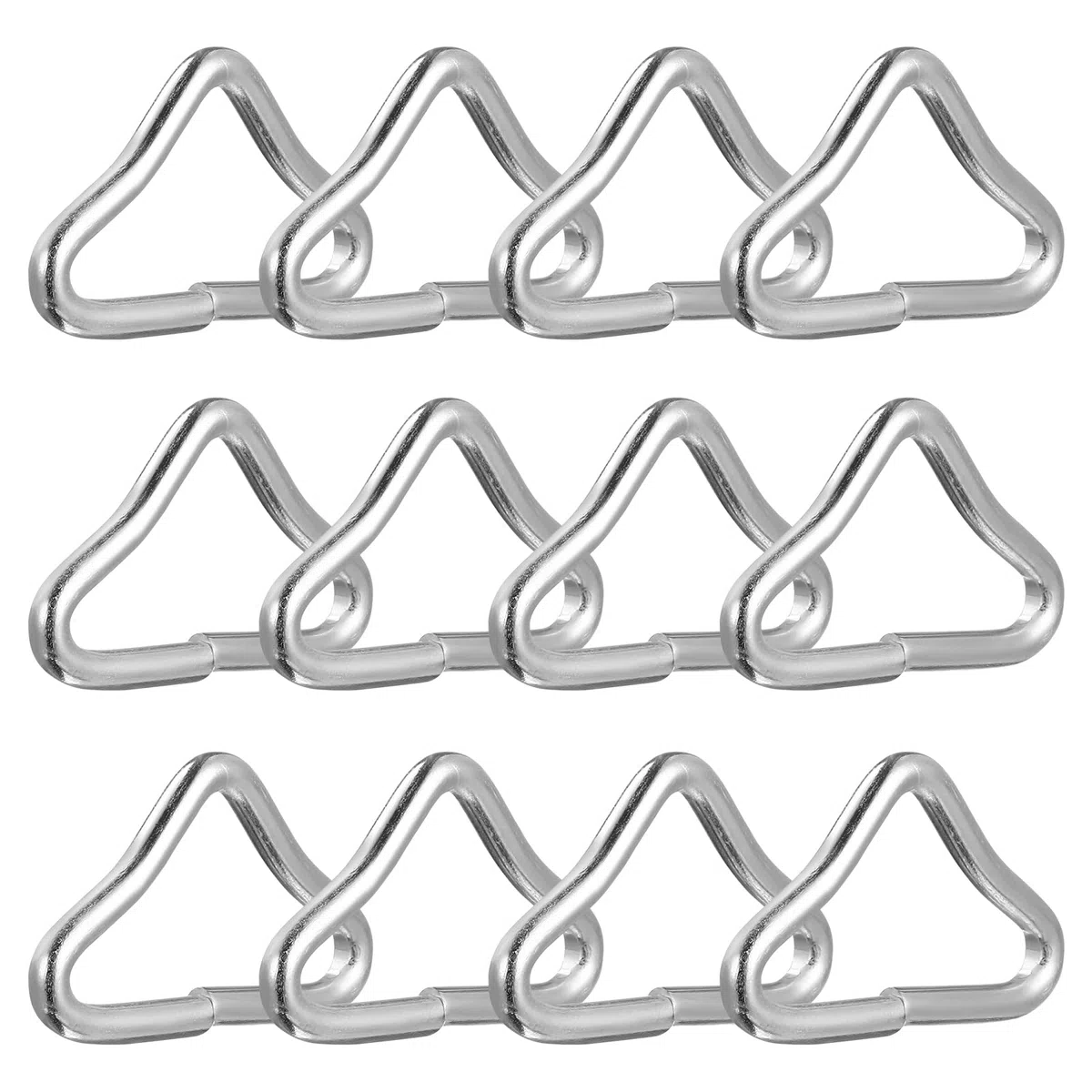 BESPORTBLE Lot de 20 Anneaux triangulaires en Acier Inoxydable pour Trampoline