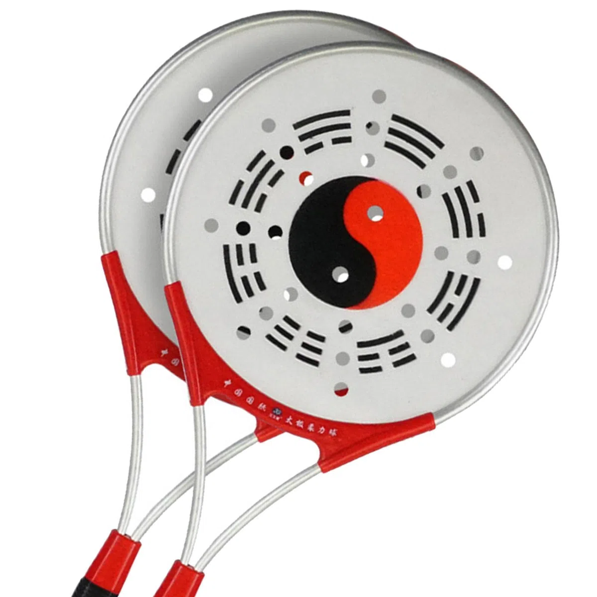 Perfeclan Tai Racket Ball Set Softball Fitness Taiji Rouli Ball Racket avec Sac de Rangement pour Personnes âgées Sports d'entraînement