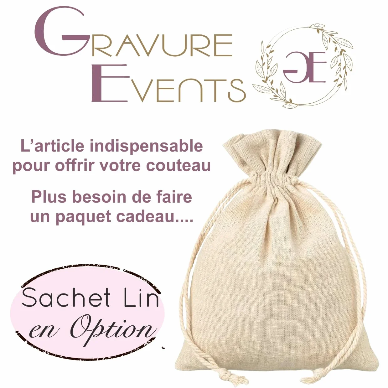 Gravure Events - Couteau Laguiole Bougna Gravé avec Votre Prénom - Cadeau Personnalisé Johnny Hallyday - Manche en Bois - Lame Acier Inoxydable
