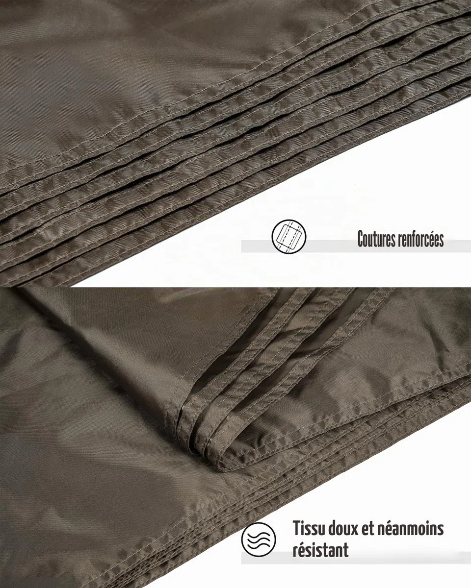OneTigris Bâche de sol pour tente multi-usages imperméable 2000 mm avec sac de transport pour camping, randonnée et pique-nique 200 x 120 cm