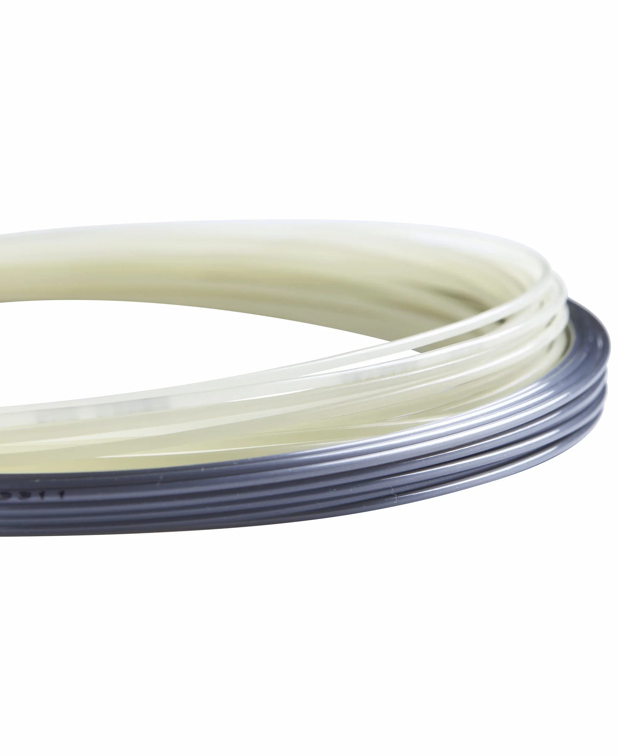 WILSON Cordages de Raquettes/Luxilon, Duo Feel, Rouleau de 12,2 mètres, Cordage Hybride Entre Element Luxilon et NXT, Couleur Bronze/Neutre, Unisexe, WRZ949721