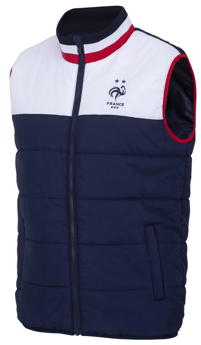 FFF Doudoune sans Manche Collection Officielle Equipe de France de Football