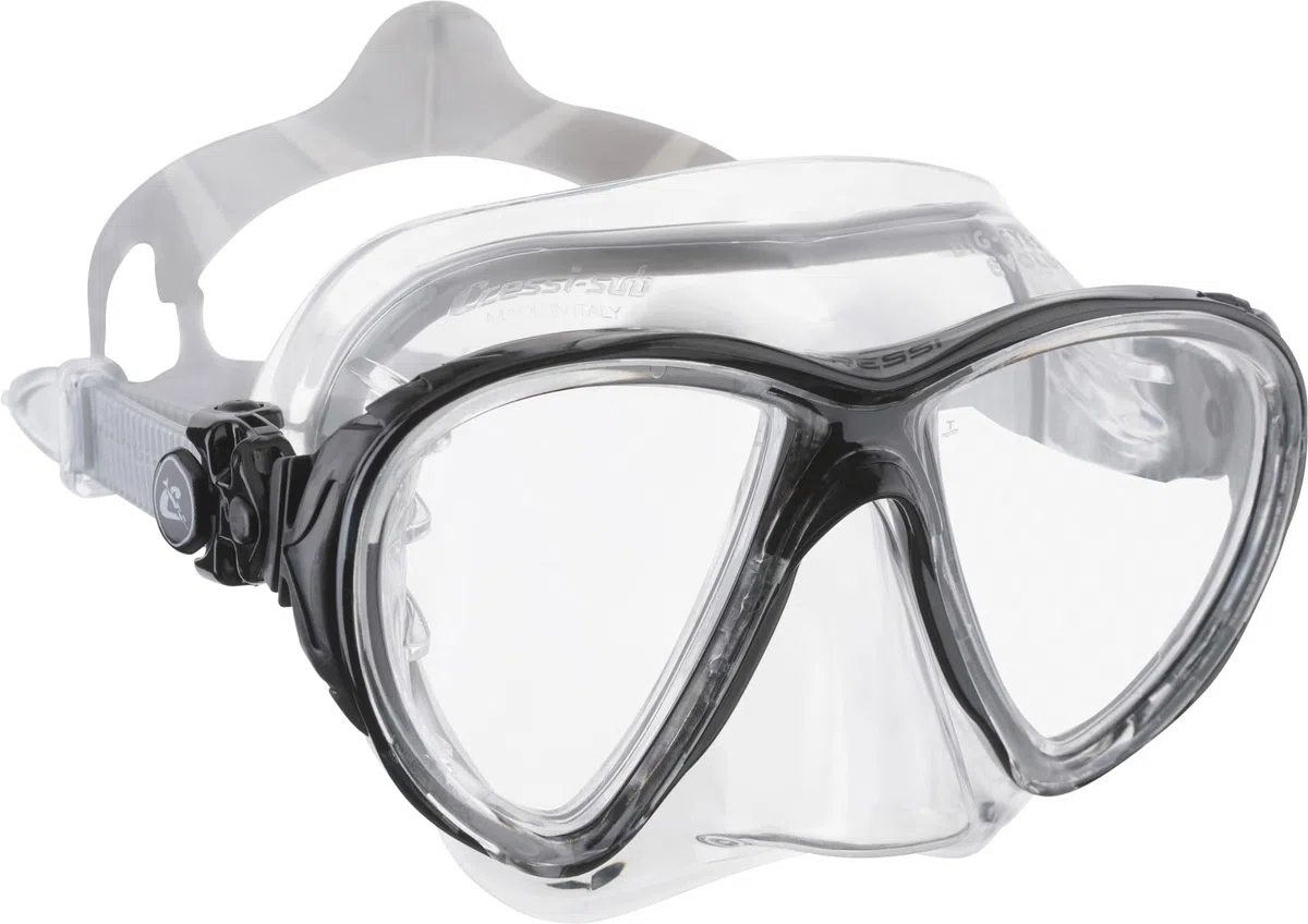 Cressi Big Eyes Evolution Masque Plongee sous Marine pour Adulte - Silicone Crystal - Fabriqué en Italie