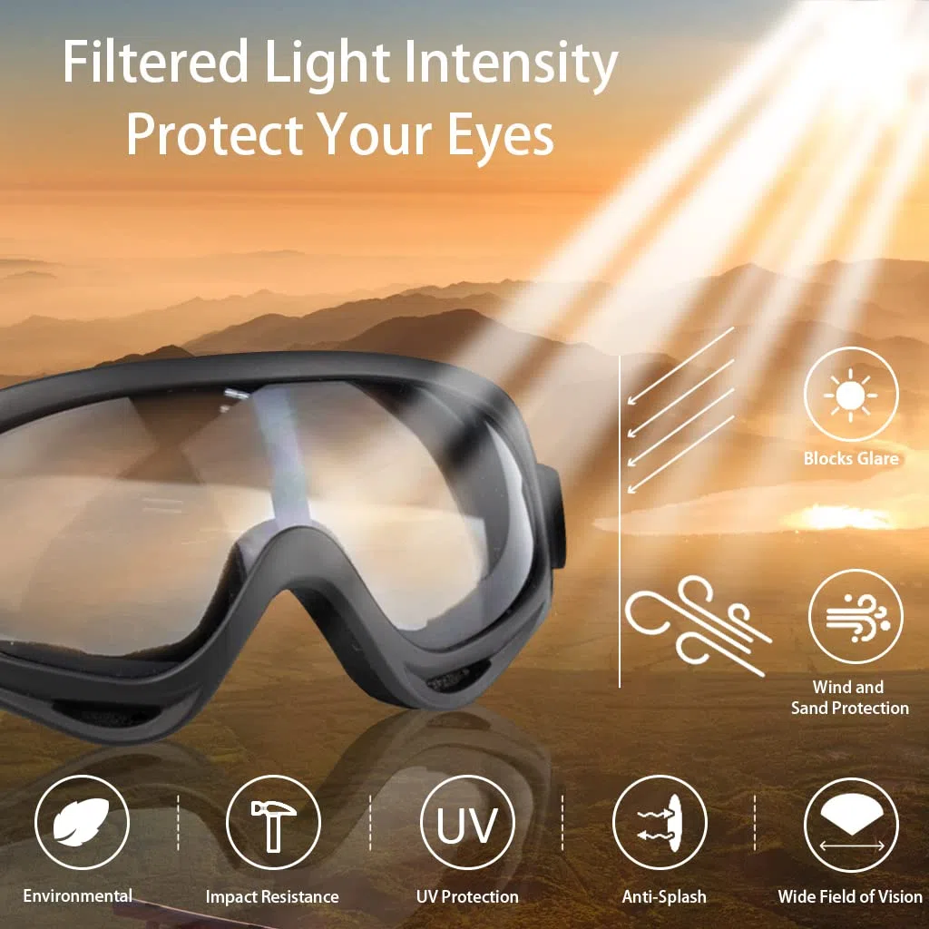 Ensemble de masque et lunettes d'airsoft, demi-masque en maille métallique avec protection auditive, lunettes anti-UV, protection des yeux pour extérieur, chasse, jeu CS