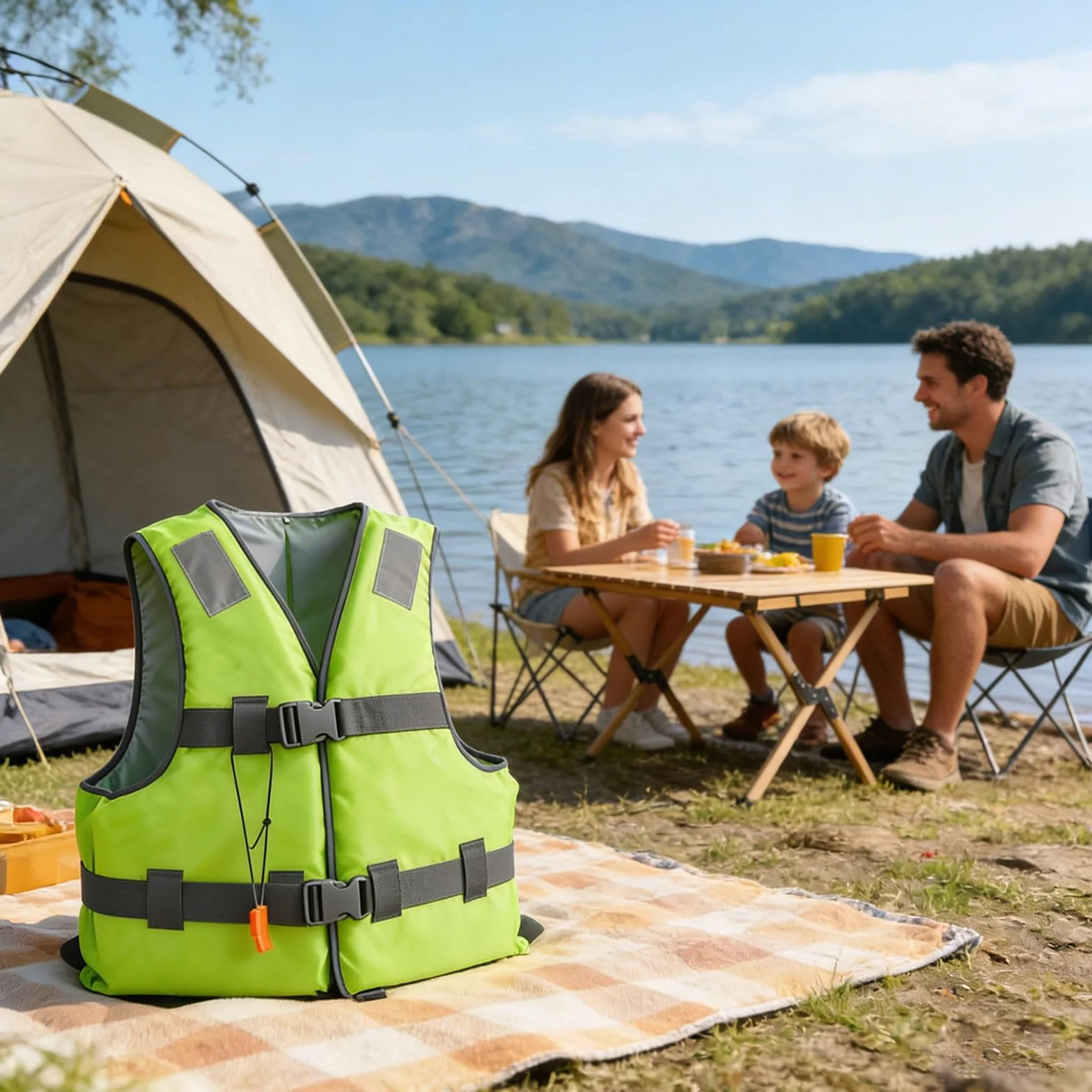 Veste de Kayak Portable for Adulte avec Fermeture Éclair, Veste de Kayak Réglable for la Dérive, Le Surf, la Pêche et Les Sports Nautiques