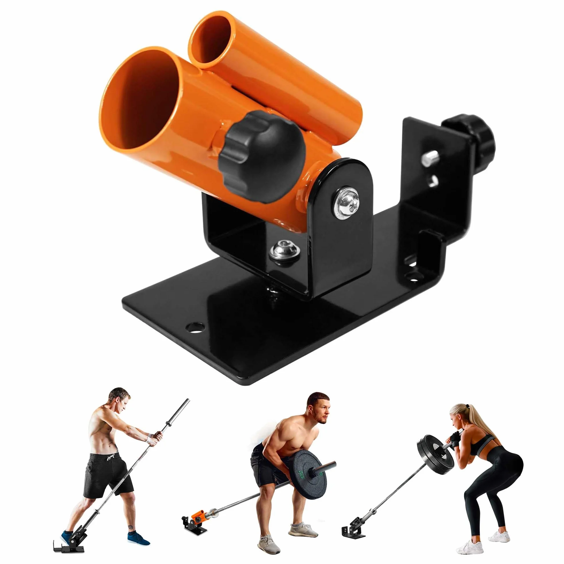 Yes4All Deluxe T Bar Row Platform Landmine Attachments - Pivotant à 360° et Facile à Installer - Convient aux Barres Olympiques Standard de 1" et de 2"