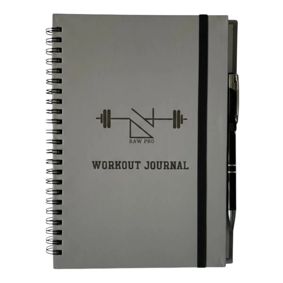 Journal d'entraînement A5, 144 pages avec sangle élastique et stylo, traqueur de fitness avec journal de progrès corporel, calendrier d'entraînement et planificateur d'objectifs, carnet de