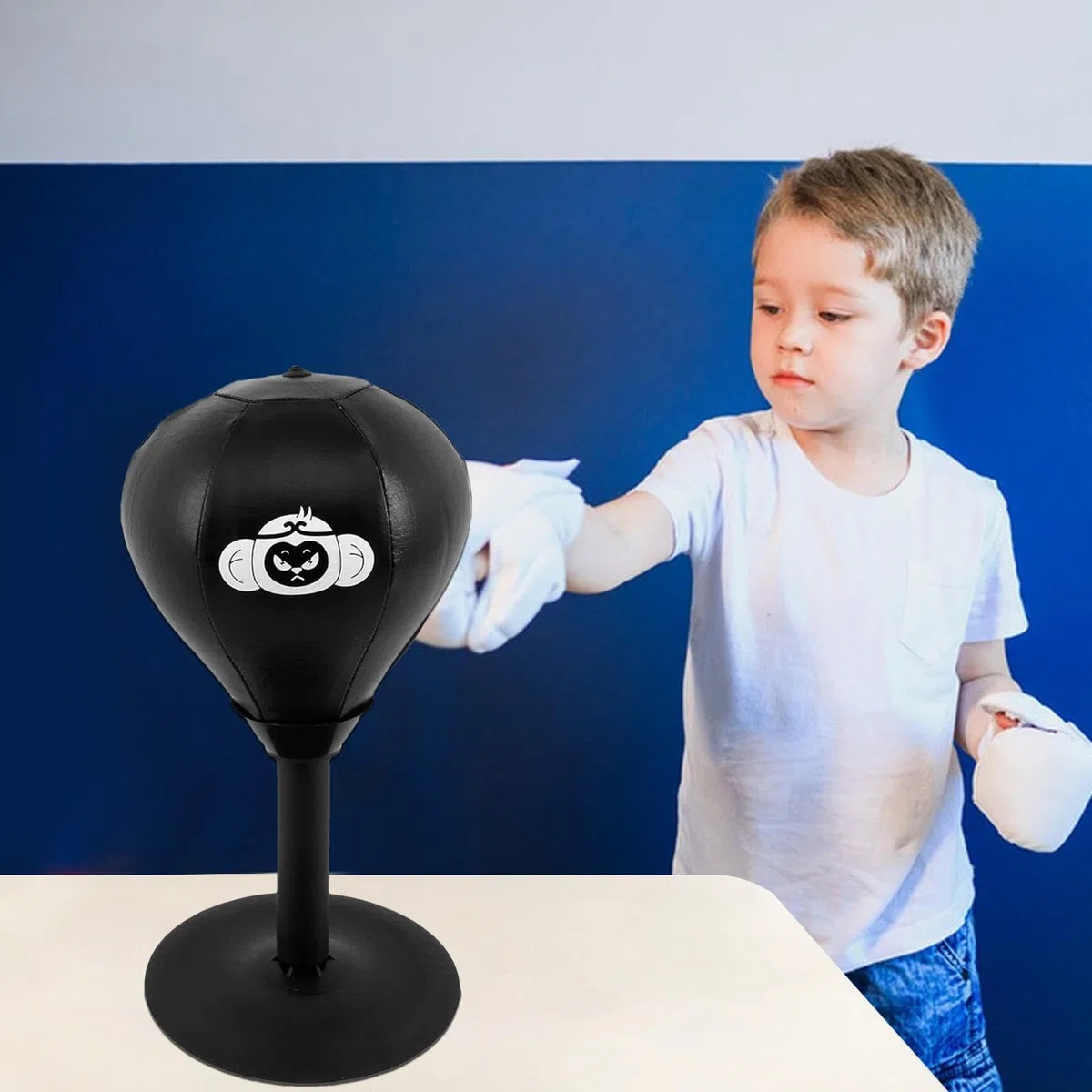 Sac De Boxe De Bureau – Sac De Boxe À Ventouse | Ventouse pour Sac De Boxe D'entraînement De Bureau | Jouets De Détente | Sac De Boxe De Table À Forte Aspiration, Jouets De Relaxation pour Adultes Et