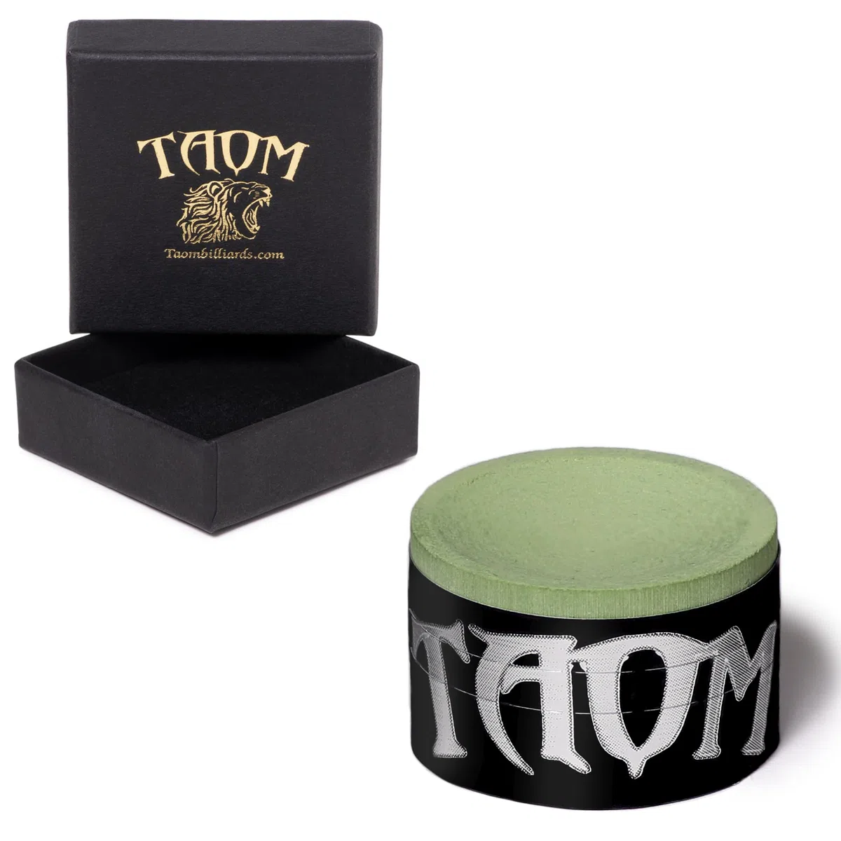 TAOM V10 Billiard Chalk in Box Craie pour Queue de Billard Unisexe, Vert