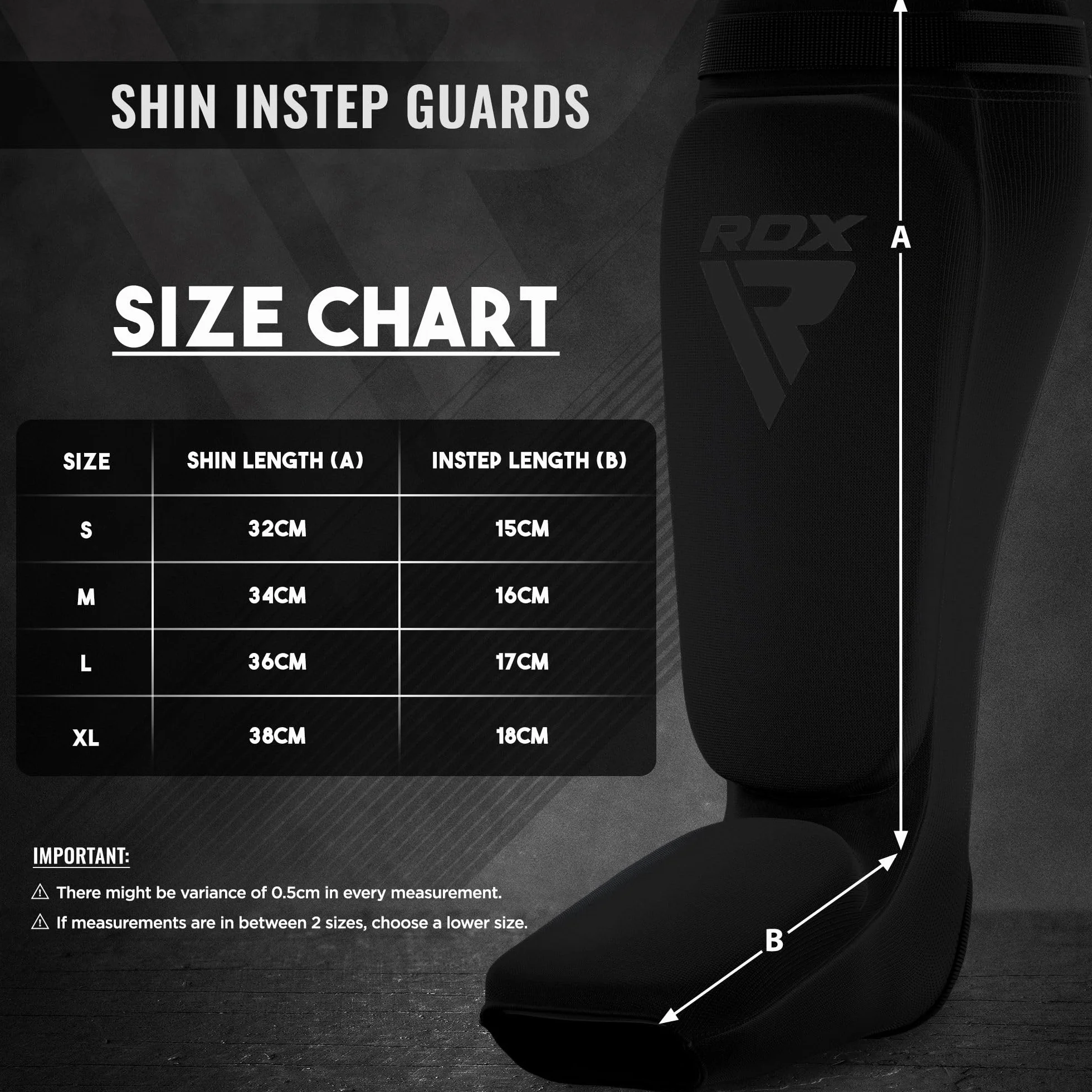 RDX Boxe Protège Tibia Pied MMA Cheville Kick Boxing Karate (CE Certifié Approuvé par SATRA)