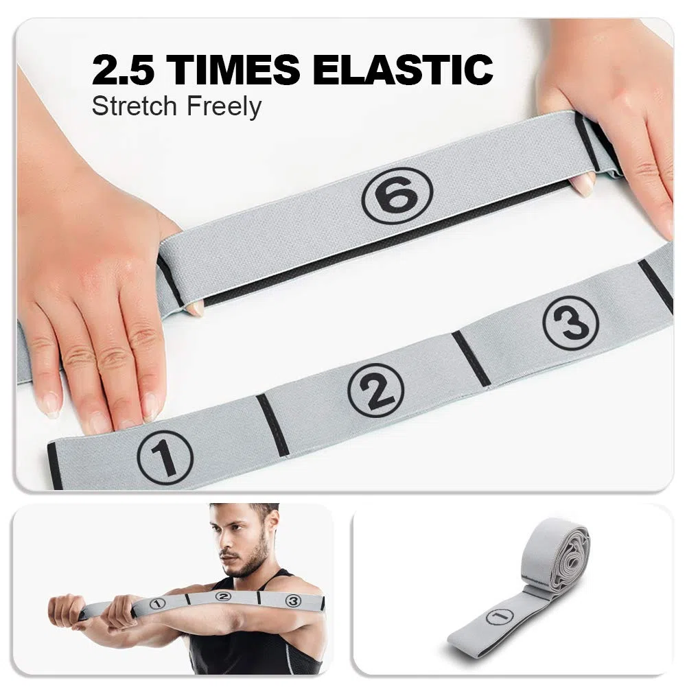 Sangle d'exercice, Bandes élastiques d'exercice d'entraînement, Adultes Bande de Résistance élastique Latine Yoga Pilates Danse Gym Fitness Sangle d'exercices.