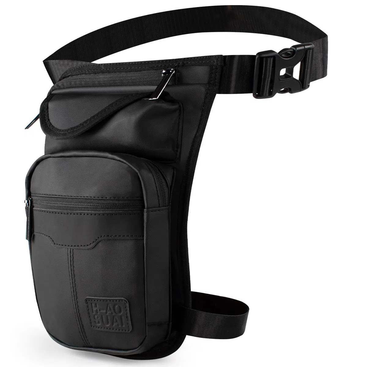 Sac pour Les Jambes Moto Sacoche de Cuisse Pêche Sac de Jambe Tactique, pour Hommes et Femmes, Conçu pour la randonnée, l'alpinisme, la Moto, la pêche,Multi-Poches