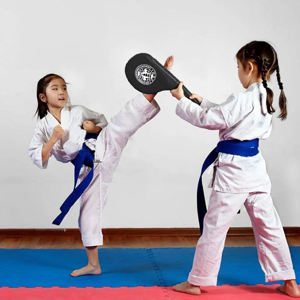 Lot de 2 Raquettes de Taekwondo Double Kick Cibles Durables - Pads de Boxe Solides pour Arts Martiaux - Pads de Poing pour Karaté, Kickboxing, MMA - Pratique pour Enfants, Jeunes et Adultes