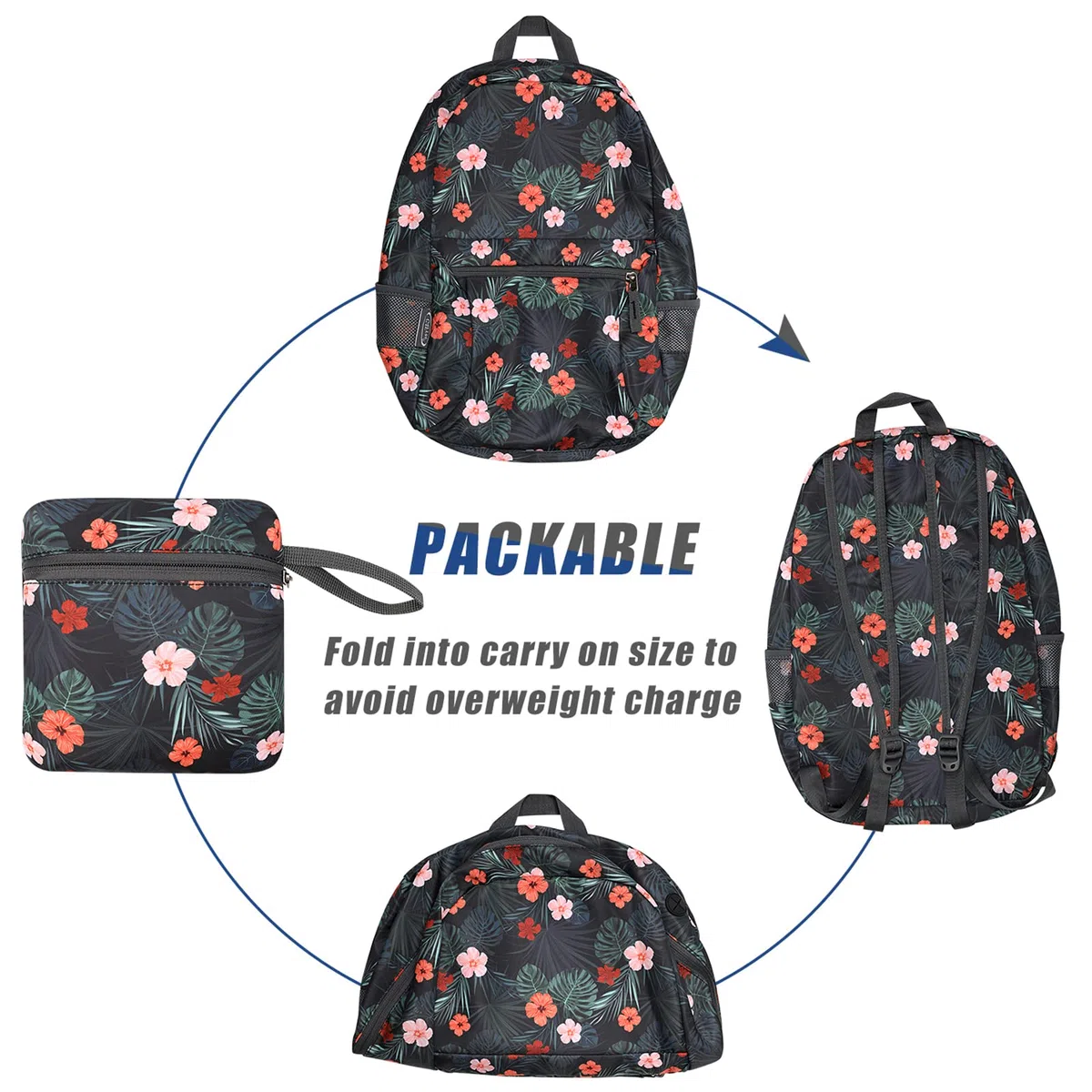 G4Free Sac à Dos Petit 20L Pliable Ultra-Léger Imperméable pour Camping Randonnée Vélo Homme Femme