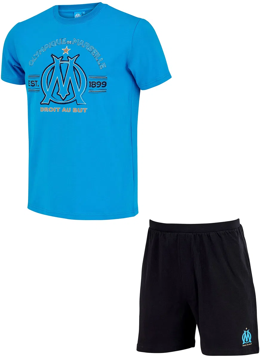 OLYMPIQUE DE MARSEILLE Pyjashort Om - Collection Officielle Homme