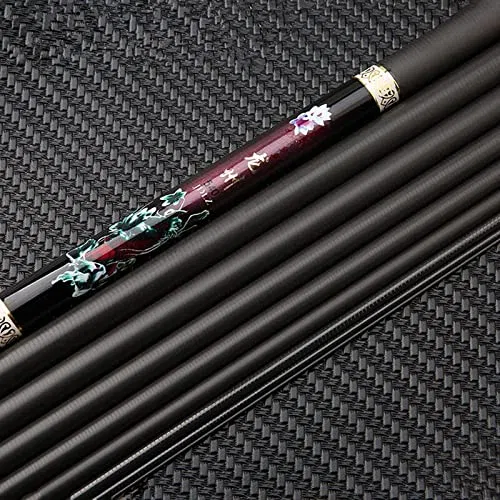 Canne A Peche Au Coup Pôles de Carpe Portable Portable 3M4M5M6M7M8M9M Canne à pêche télescopique ruisseau de pêche Carbone Ultra-légère Cannes à PêChe à Main