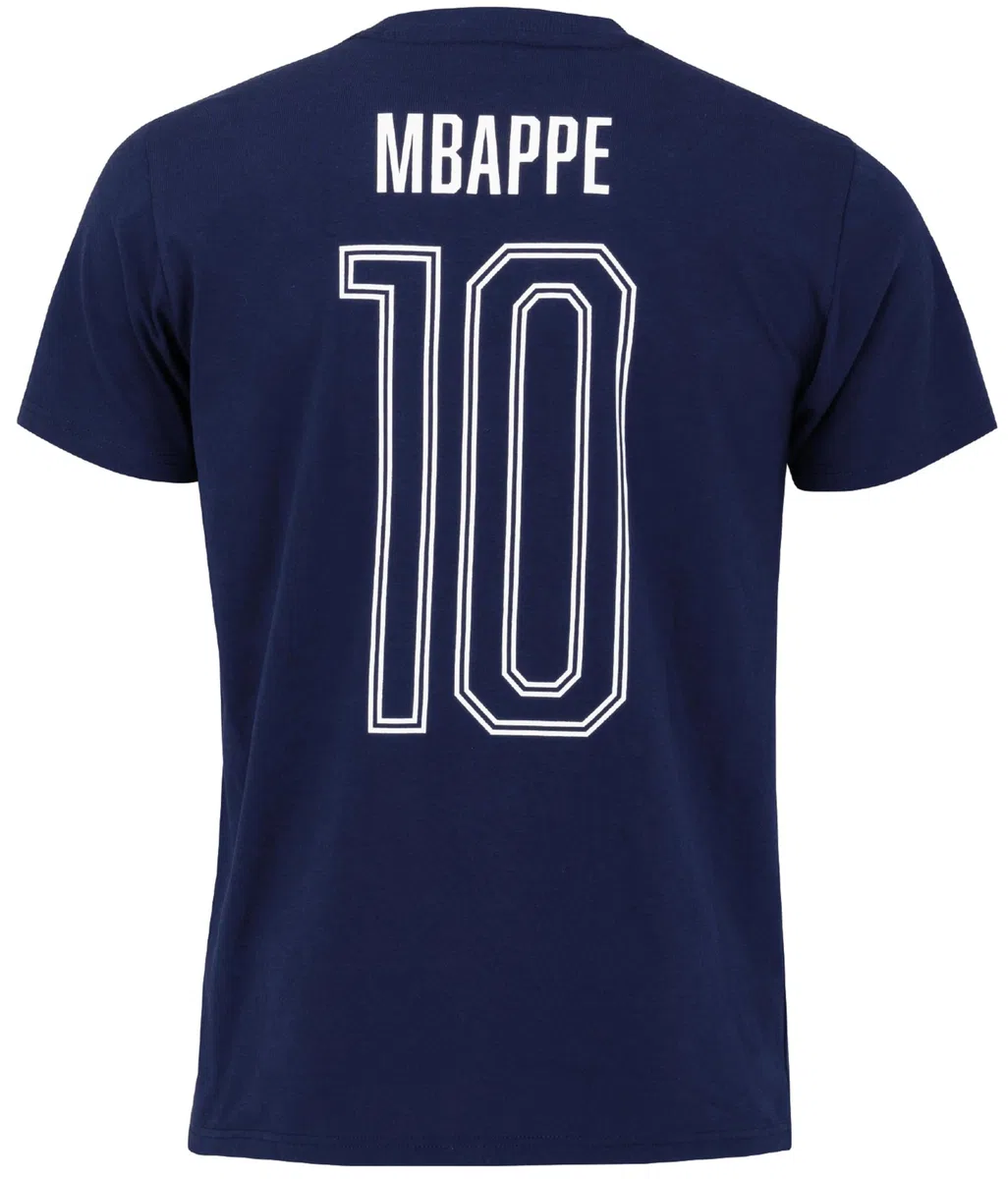 FFF T-Shirt Enfant Kylian Mbappé - Collection Officielle Equipe de France de Football