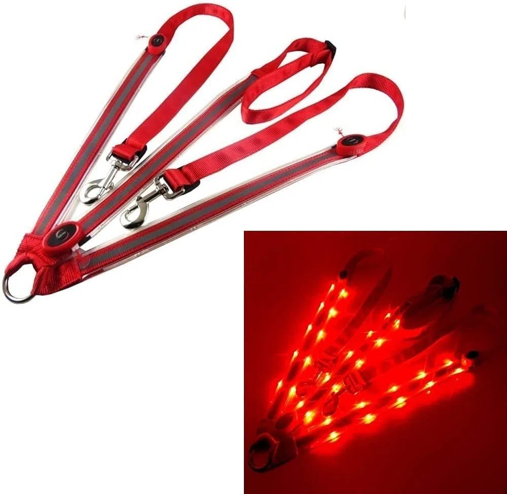 Collier de cuirasse de Cheval à LED, Haute visibilité pour l'équitation, équipement de sécurité réglable pour l'équitation de Nuit (Rouge)