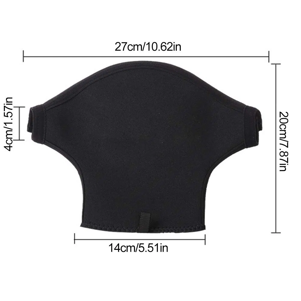 POENVFPO épais, d'aviron en Tissu avancé Imperméable pour Kayak et canoë, 27 Cm pour les Amateurs de Navigation de Plaisance et de Sports Nautiques (BLACK)