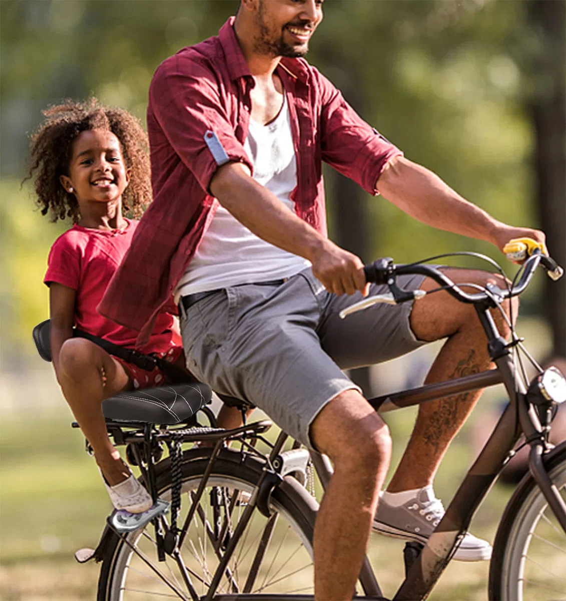 Siège arrière Accessoires de vélo,Siège de vélo Universel pour,Vélo Pièces Accessoires Sièges,Dossier en éponge Douce