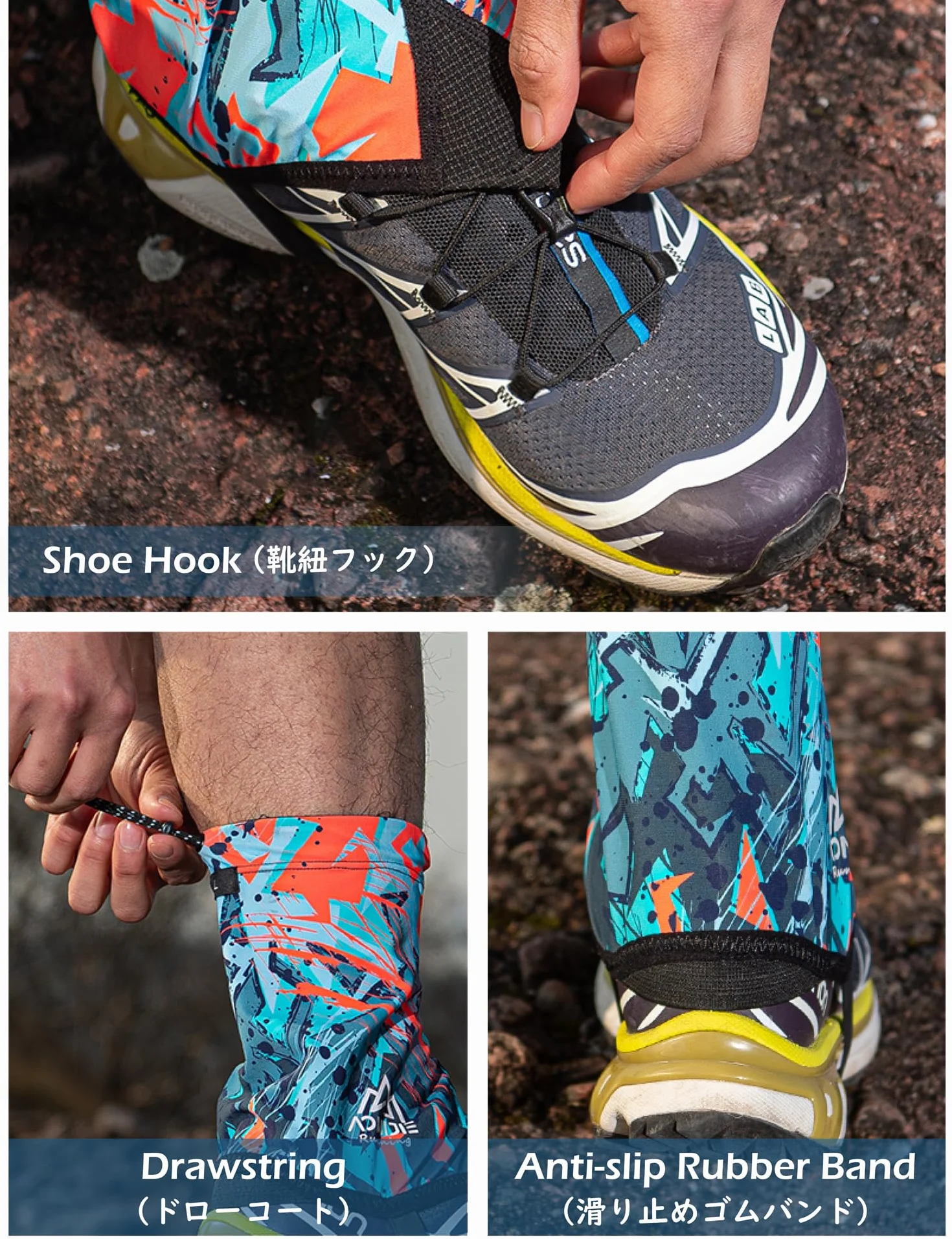 TRIWONDER Guêtres Randonnée Basses Couvre Chaussures Anti Sable Guêtres Trail pour Homme Femme Chasse Running