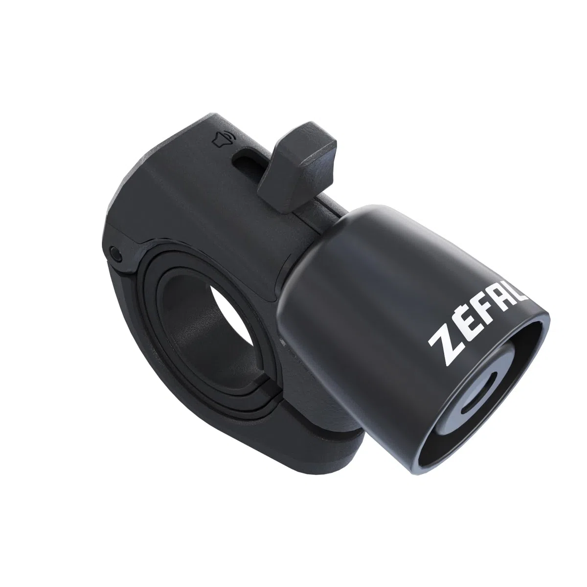 ZEFAL Trail Bike Bell - Sonnette de Vélo VTT ou Gravel - Sonnette Velo Adulte Fabriquée en Aluminium - Noir Ø 22,2 à 35 mm - Klaxon Velo Fabriqué en France