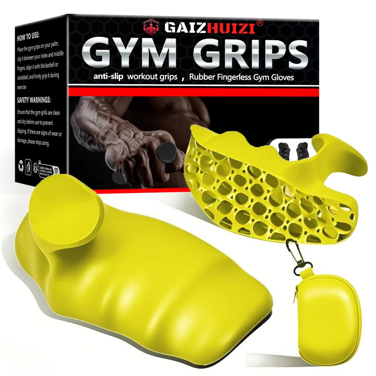 Poignées d'entraînement antidérapantes, ergonomiques en caoutchouc, adaptées pour homme et femme, haltérophilie, soulevé de terre, entraînement de fitness et exercice, protège vos mains