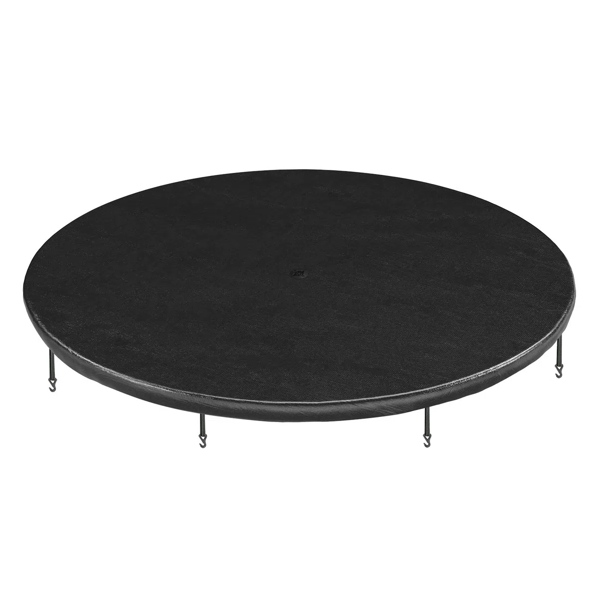SONGMICS Housse de Trampoline,Ø 244 305 366 cm, Bâche de Protection, avec Trou d’évacuation d’Eau, Protection Contre la Pluie, Le Soleil, la Neige, Sangles élastiques, Crochets