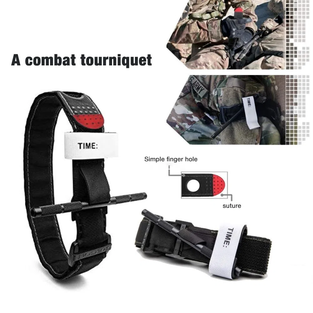 Mineup Trousse de Premiers Secours, 46 Pièces Trousse de Secours Tactique, Trousse de Secours Militaire, Pochette médecine tactique pour la Maison, La Voiture, Le Camping en Plein Air
