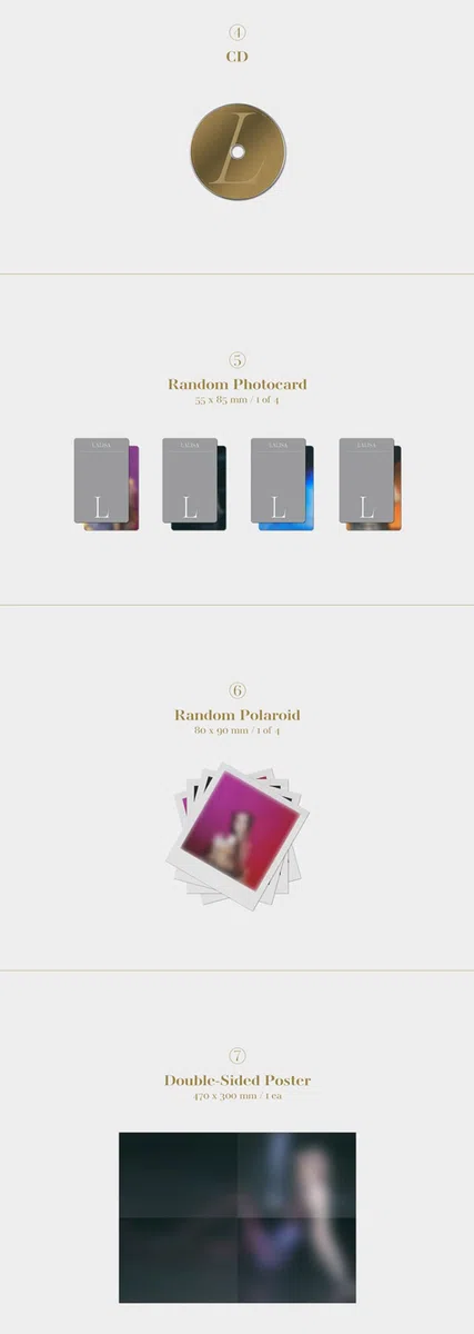 BLACK PINK LISA - FIRST SINGLE ALBUM LALISA, [GOLD VERSION]